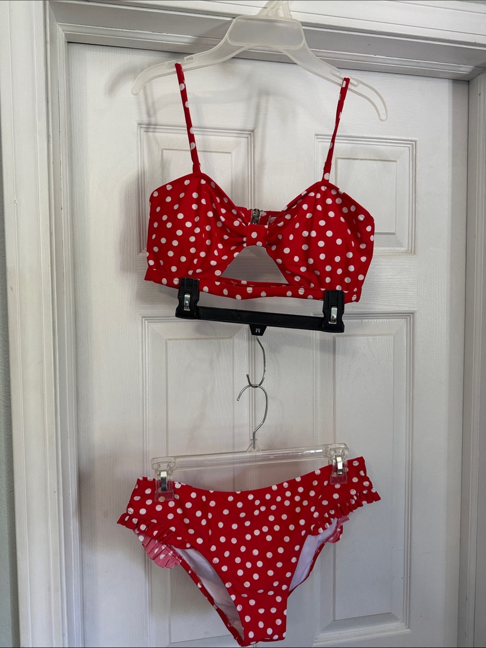 Cupshe Red Polka Dot Bikini Set